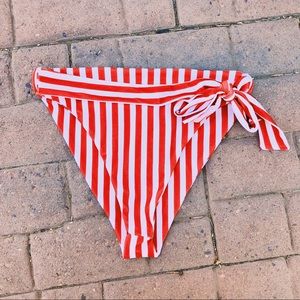 BRAND NEW!!! high rise stripped swim bottoms.